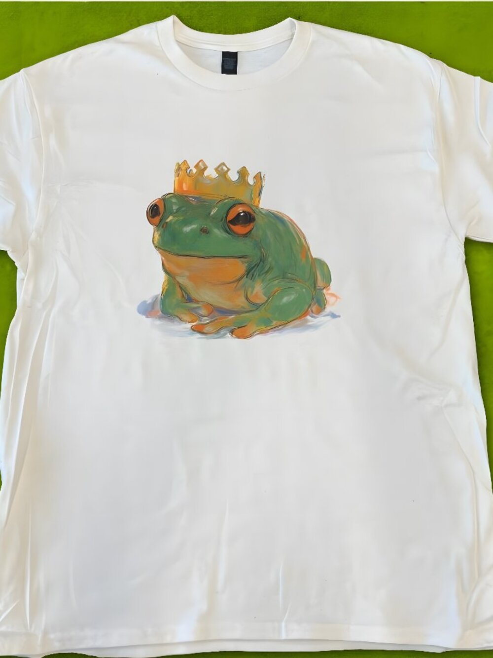 VINTAGE STYLE ROYAL FROG TEE White T-shirt